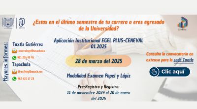 Examen General de Egreso de Licenciatura (EGEL) - Modalidad presencial 01.2025