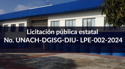 Licitación Pública Estatal No. UNACH-DGISG-DIU-LPE-002-2024