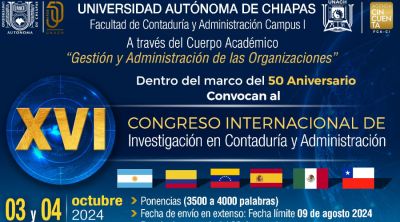 XVI Congreso Internacional de Investigación en Contaduría y Administración