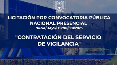 Licitación pública de nacional “CONTRATACIÓN DEL SERVICIO DE VIGILANCIA”