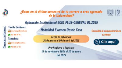 Examen General de Egreso de Licenciatura (EGEL) - Modalidad Examen desde casa 01.2025