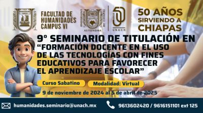 Seminario de titulación - Facultad de Humanidades, Campus VI