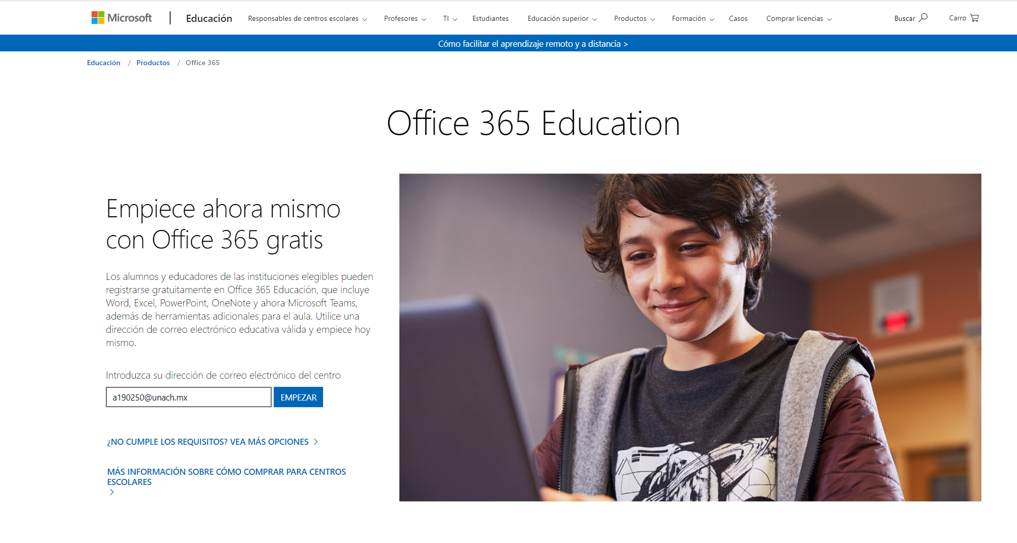 Office 365 educativo